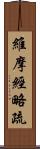 維摩經略疏 Scroll