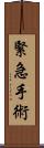 緊急手術 Scroll