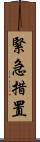緊急措置 Scroll