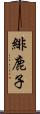 緋鹿子 Scroll
