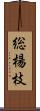 総楊枝 Scroll