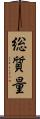 総質量 Scroll