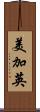 美加英 Scroll