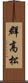 群高松 Scroll