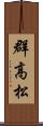 群高松 Scroll