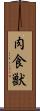 肉食獣 Scroll