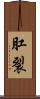 肛裂 Scroll