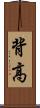背高 Scroll