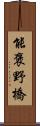 能褒野橋 Scroll