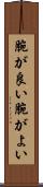 腕が良い Scroll