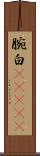 腕白(ateji) Scroll