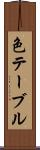 色テーブル Scroll