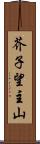 芥子望主山 Scroll