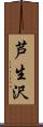 芦生沢 Scroll