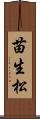 苗生松 Scroll