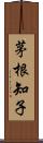 茅根知子 Scroll