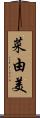 菜由美 Scroll