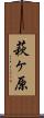 萩ヶ原 Scroll