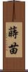 蒔苗 Scroll