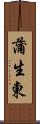 蒲生東 Scroll