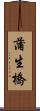 蒲生橋 Scroll