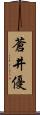 蒼井優 Scroll