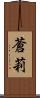 蒼莉 Scroll