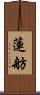 蓮舫 Scroll