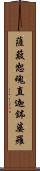 薩簸恕魂直迦鉢婆羅 Scroll