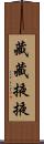 藏藏掖掖 Scroll