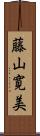 藤山寛美 Scroll