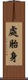 處胎身 Scroll