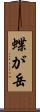 蝶が岳 Scroll