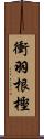 衝羽根樫 Scroll