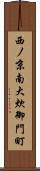 西ノ京南大炊御門町 Scroll