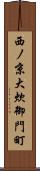 西ノ京大炊御門町 Scroll