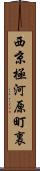 西京極河原町裏 Scroll