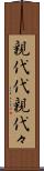 親代代 Scroll