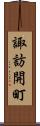 諏訪開町 Scroll