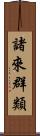 諸來群類 Scroll