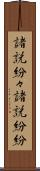 諸説紛々 Scroll