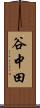 谷中田 Scroll