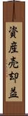 資産売却益 Scroll