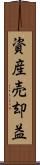 資産売却益 Scroll