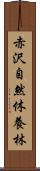 赤沢自然休養林 Scroll