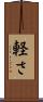 軽さ Scroll