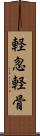 軽忽 Scroll
