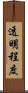 透明程度 Scroll