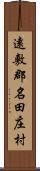 遠敷郡名田庄村 Scroll