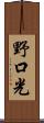 野口光 Scroll